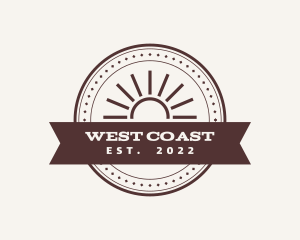 Western Sunrise Banner logo design