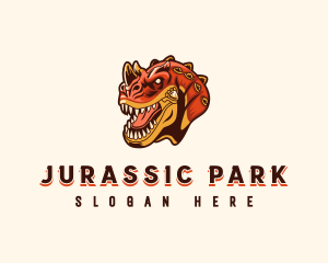 Giant Ceratosaurus Dinosaur logo design