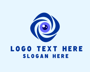 Eye - Security Surveillance Lens logo design