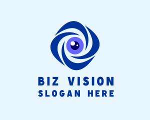 Security Surveillance Lens logo design