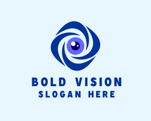 Security Surveillance Lens logo design