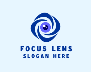 Security Surveillance Lens logo design