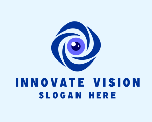 Security Surveillance Lens logo design