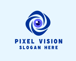 Security Surveillance Lens logo design