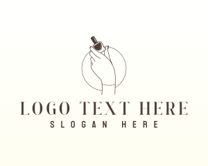 Nail Polish Fashion Logo