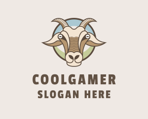 Wildlife Center - Goat Pasture Animal logo design