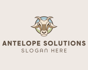 Goat Farm Animal logo design