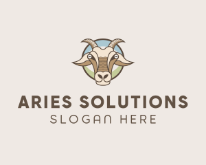 Goat Farm Animal logo design