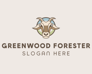 Goat Farm Animal logo design