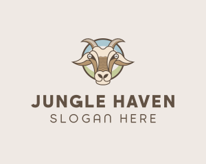 Goat Farm Animal logo design