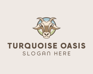 Goat Farm Animal logo design