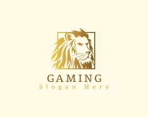 Hunter - Golden Feline Lion logo design