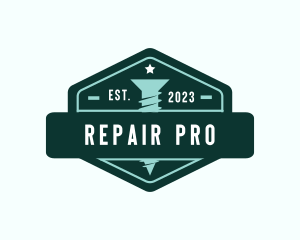 Builder Repair Screw logo design