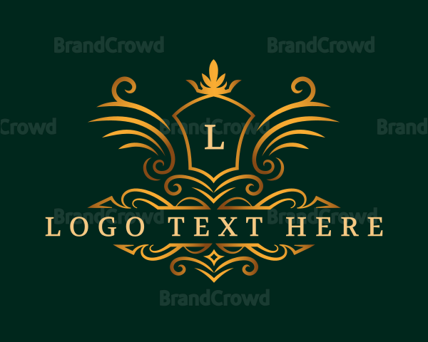 Luxury Crown Shield Logo