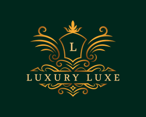 Luxury Crown Shield logo design