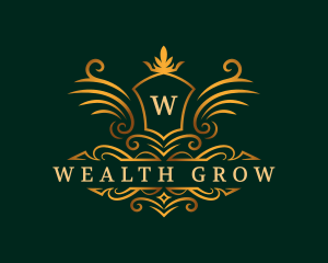 Luxury Crown Shield logo design