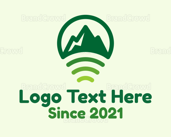 Mountain Location Signal Logo