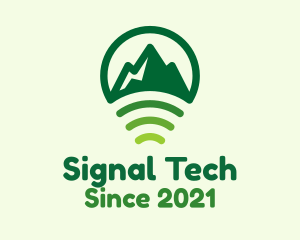 Signal - Mountain Location Signal logo design