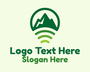 Mountain Location Signal Logo
