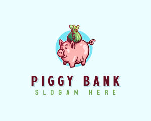 Pig Money Savings logo design