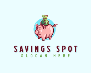 Pig Money Savings logo design