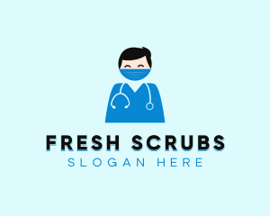 Scrubs - Doctor Surgeon Face Mask logo design