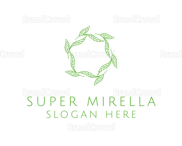 Green Nature Leaves Logo