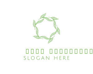 Green Eye - Green Nature Leaves logo design