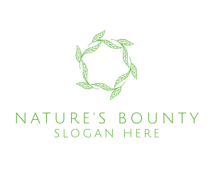 Green Nature Leaves logo design