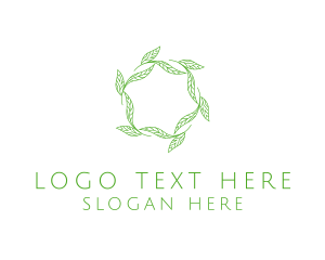 Green Eye - Green Nature Leaves logo design