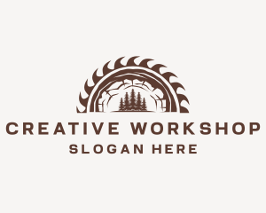 Workshop - Carpentry Wood Workshop logo design