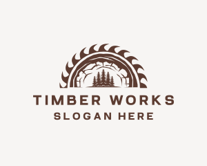 Carpentry Wood Workshop logo design