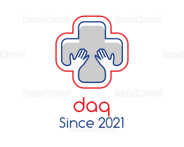 Medical Hands Cross Logo