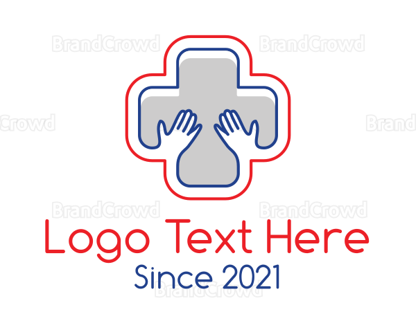 Medical Hands Cross Logo