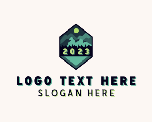 Mountain Trekking Adventure Logo