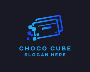 Card - Credit Card Pixel logo design