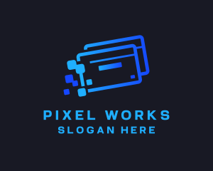 Pixel - Credit Card Pixel logo design