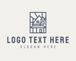 Leasing - Minimal Architecture House logo design