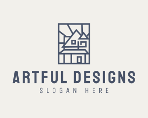 Minimal Architecture House logo design