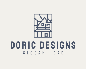 Minimal Architecture House logo design