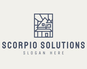 Minimal Architecture House logo design