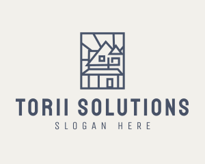 Minimal Architecture House logo design