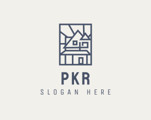 Minimal Architecture House logo design