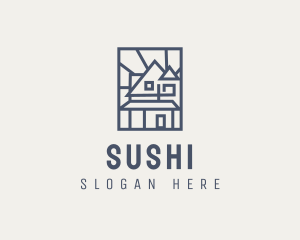 Minimal Architecture House logo design