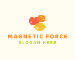 Orange Apple Lemon Fruit logo design