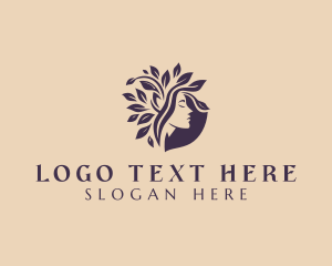 Meditation - Yoga Woman Tree logo design