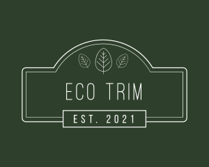 Eco Brand Wordmark  logo design