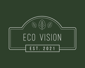 Eco Brand Wordmark  logo design