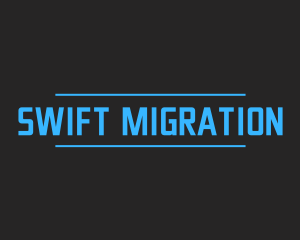 Migration - Cool Modern Gaming logo design
