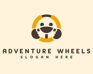 Auto Steering Wheel logo design